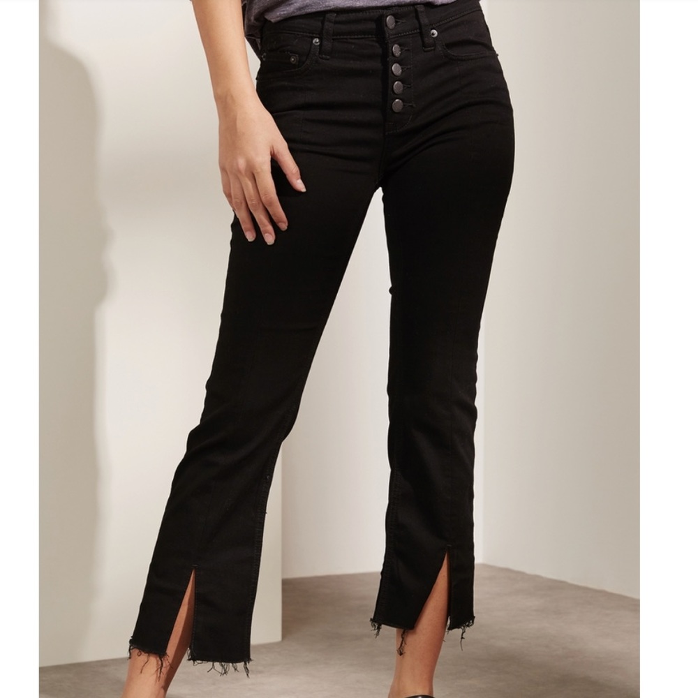 Free People Button Down Crop